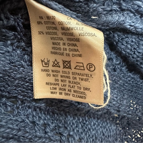 Anthropologie Moth Tonal Tide Cardigan Ombre Blue Size M - Picture 4 of 7